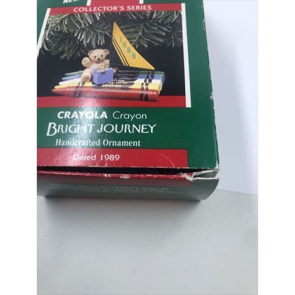Hallmark Keepsake Ornament 1989 Crayola Bright Journey Bear Crayon 1st in Series - Picture 12 of 12